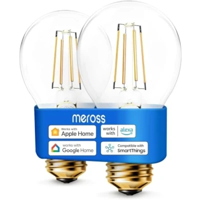 Abbildung von meross Smart WLAN Glühbirne funktioniert mit Apple HomeKit Wifi Lampe LED Mehrfarbige Dimmbare kompatibel Siri, Alexa, Google Home und SmartThings
