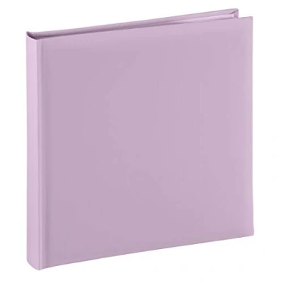 Abbildung von Hama Fotoalbum Jumbo 30x30 cm (Fotobuch mit 80 weißen Seiten, Album für 320 Fotos zum Selbstgestalten und Einkleben) rosa pastell