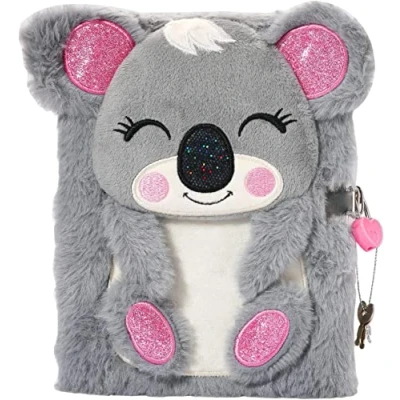 Abbildung von powerking Diary for girls, Koala Journal Notebook and School withmit 160 linierten Seiten zum Schreiben und Zeichnen, Kids Children,Christmas Birthday