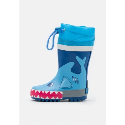 Abbildung von Playshoes Hai Gummistiefel für Kinder, Größe: 20, Blau Schuhe