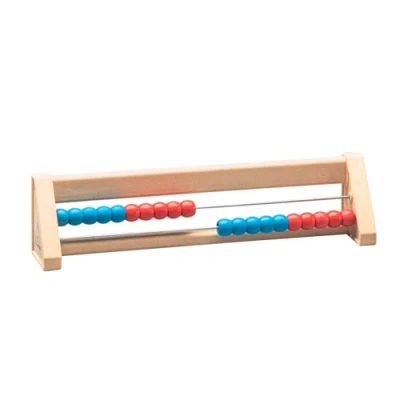 Abbildung von WISSNER® 80200.6 aktiv lernen 20 er Rechenrahmenrot/blau RE Wood®