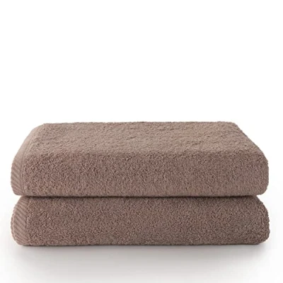 Abbildung von Top Towel Plus Große Badetücher 2 Duschtücher 70x140 cm 100% Baumwolle Nerz