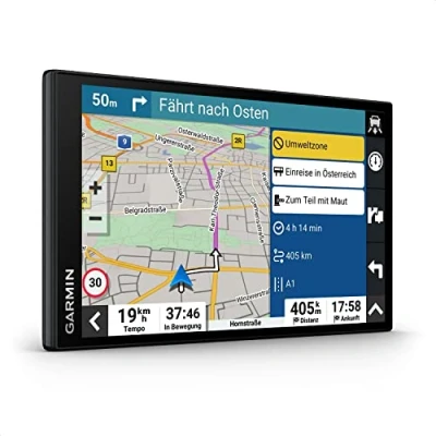 Abbildung von Garmin DriveSmart 76 MT D Navigationsgerät mit großem 7 Zoll (17,8 cm) HD Display, 3D Europakarten Umweltzonen, Verkehrsinfos in Echtzeit via Digital Traffic, Sprach und Fahrerassistenz