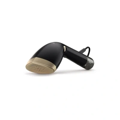 Abbildung von Philips Steamer 7000 Series 1500W, 28 g/min Dampfleistung, zugespitzte Heizplatte aus Metall, 2 abnehmbare Wassertanks, inkl. Handschuh/StyleMat, Schwarz (STH7060/80)