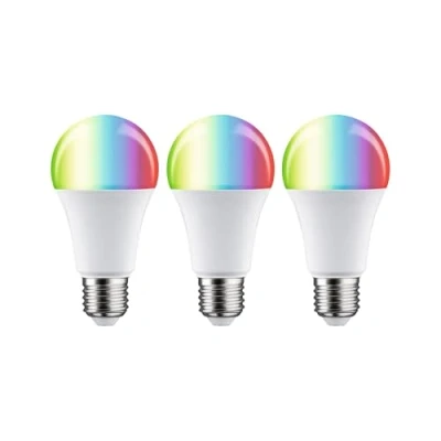 Abbildung von Paulmann 29151 Standard 230V Smart Home Zigbee LED Birne 3x1055lm 3x11W RGBW+ dimmbar Matt Leuchtmittel