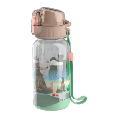 Abbildung von HABA Trinkflasche Wald Kinder Wasserflasche 400 ml, BPA frei, mit Trageschlaufe &amp; großer Öffnung, leicht auslaufsicher, ab 12 Monaten 2012444003
