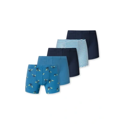 Abbildung von Schiesser Jungen 5 Pack Boxershort Unterhosen 95/5 Organic Bio Baumwolle Größe 92 Unterwäsche, Sortiert 3_181847, 140