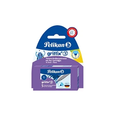 Abbildung von Pelikan 960575 Griffix Tintenschreiber Patronen 2 x 5er Blister