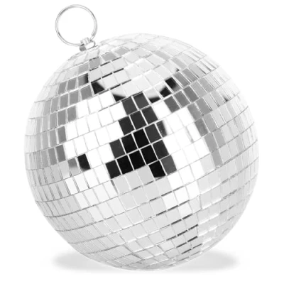 Abbildung von com four® Discokugel Spiegelkugel zum Aufhängen Disco Ball für Party Partykugel Silvester, Geburtstag, Mottoparty Ø 15 cm (Ø 15cm)