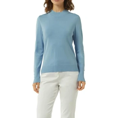 Abbildung von comma MIT Turtleneck Strickpullover, Damen, Größe: 38, Hellblau