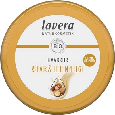 Abbildung von lavera Haarkur Repair &amp; Tiefenpflege ohne Silikone intensive Reparatur reichhaltige Pflege vegan Naturkosmetik 200 ml