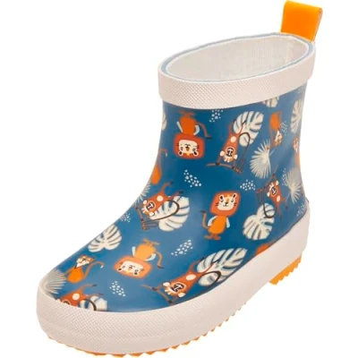 Abbildung von Playshoes Gummistiefel Halbschaft Dschungel Unisex Kinder Gummistiefel, Petrol Dschungel, 24 EU