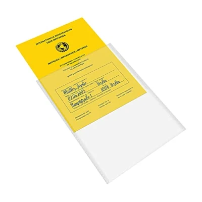 Abbildung von mtb more energy® 4x Impfpass Hülle für Impfausweis Impfbuch (neuere Ausführungen, Größe 13x9.3 cm, Ausstelldatum ab ca 2005) transparent mattiert Impfpasshülle Klarsichthülle Schutzhülle