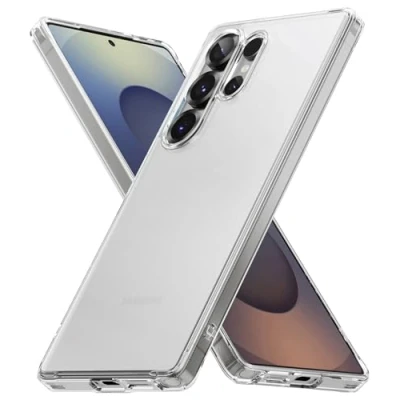Abbildung von Ringke Fusion Case [Anti Fingerabdruck] Kompatibel mit Samsung Galaxy S25 Ultra Hülle, Mattierte Hart PC Kratzfest Stoßfeste TPU Bumper Schutz Handyhülle Matte Clear