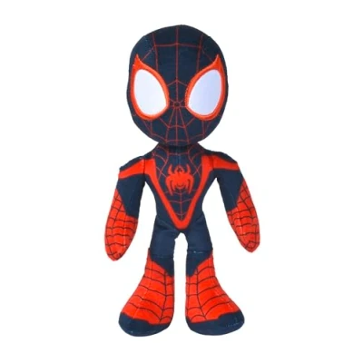 Abbildung von Simba 6315875812X12 Disney Marvel Miles Morales, 25cm Plüschfigur mit Glow in the dark Augen, Spiderman Filmfigur, Plüschspielzeug, Spinne, Comic Figur, Superheld, ab den ersten Lebensmonaten