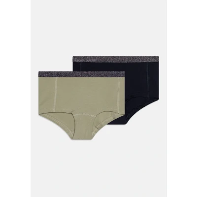 Abbildung von Name it Nkfhipster 2 PACK Panties für Kinder, Größe: 116, Seagrass