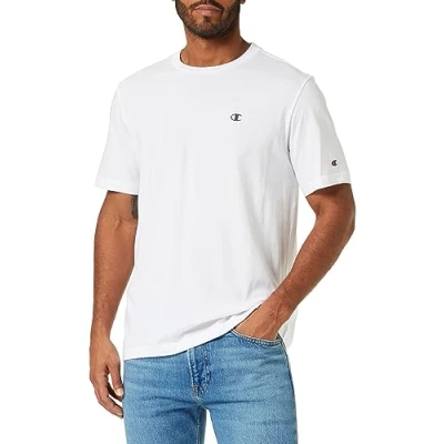 Abbildung von Champion Herren Legacy Basics s Crewneck T Shirt, Weiß, XXL