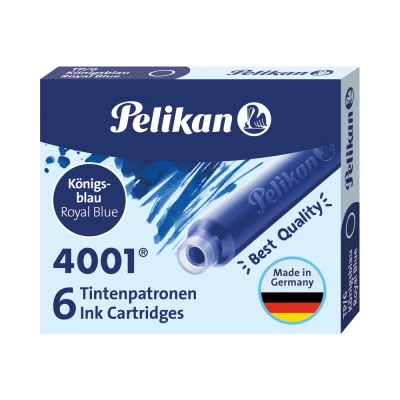 Abbildung von Pelikan 301176 Tintenpatronen 4001 TP/6, 6 er Pack, königsblau
