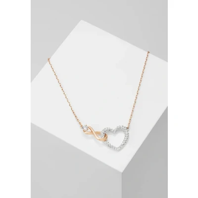 Abbildung von Swarovski Infinity Necklace Halskette Rose goldcoloured, Damen, Größe: One Size, gold coloured