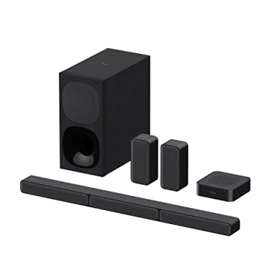 Abbildung von Sony HT S40R 5.1ch 600W Soundbar für TV mit Subwoofer und kabellosem Rear Speaker Bluetooth