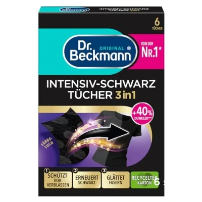 Abbildung von Dr. Beckmann Intensiv schwarz Tücher Für intensives und glatte Fasern 6