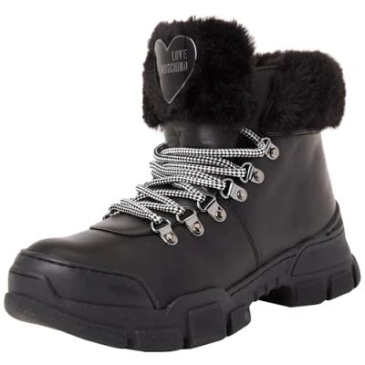 Abbildung von Love Moschino Trekk Ankle Boot, Damen, Größe: 37, Nero Schuhe