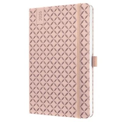 Abbildung von SIGEL J6131 Wochenkalender 2026 A5 rose, Hardcover, Gummiband, Stiftschlaufe, Einstecktasche, 174 Seiten, vegan, Buchkalender, Terminplaner Taschenkalender Jolie