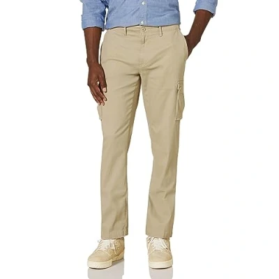 Abbildung von Amazon Essentials Herren Gerade geschnittene Stretch Cargohose (erhältlich in Big &amp; Tall), Khakibraun, 32W / 32L