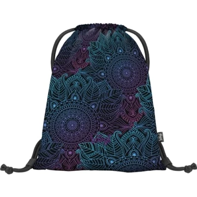 Abbildung von Baagl Turnbeutel für Mädchen und Damen Schuhbeutel, Schule Kindergarten Sportbeutel, Sportrucksack (Zen)