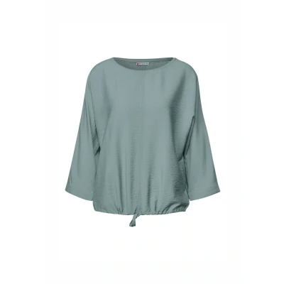 Abbildung von Street One Damen 3412027 Dolman Strukturbluse, Arona Blue, 44