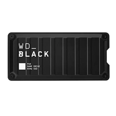 Abbildung von WD_BLACK P40 Game Drive SSD 2 TB externe (WD_BLACK Dashboard, 2.000 MB/s Lesen/Schreiben, SuperSpeed USB 3.2 Gen2x2, 5 Jahre Garantie) Schwarz auch kompatibel mit PC, Xbox und PS5