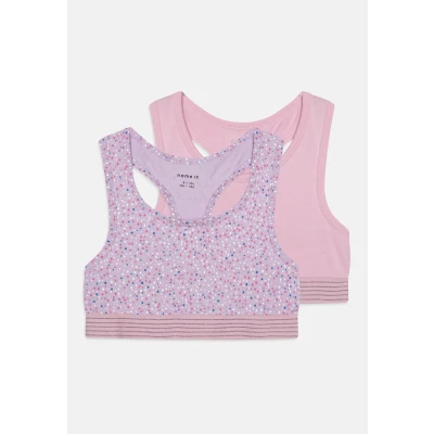 Abbildung von NAME IT Mädchen Nkfshort Top 2p Pastel Lilac Dot Noos Bustier, Lilac, 146 152