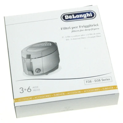 Abbildung von Filtre à graisse DeLonghi 5512510061 fritteusenfilter set für F38../D38... series