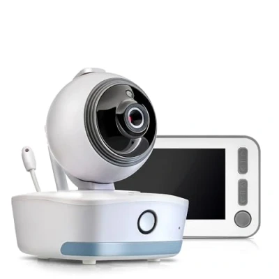 Abbildung von Reer 80440 Video Babyphone mit Nachtsicht Kamera und Bewegungsverfolgung, weiß, BabyCam XL