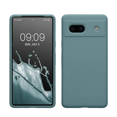 Abbildung von kwmobile Handyhülle für Google Pixel 7a Hülle, Case Hülle Silikon kabelloses Laden Antique Stone