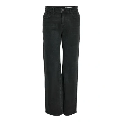 Abbildung von Noisy May Yolanda WIDE Jeans Straight Leg, Damen, Größe: 25x30, Black