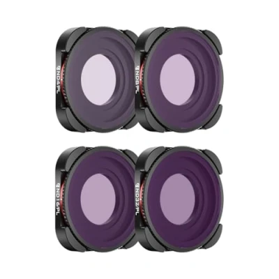 Abbildung von Freewell Hybrid ND/PL Filter, kompatibel mit GoPro Hero13 Black Bright Day, 4er Pack, ND4/PL, ND8/PL, ND16/PL, ND32/PL, verbesserte Blendreduzierung und Lichtsteuerung