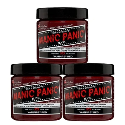 Abbildung von Manic Panic Vampire Red Classic Creme, Vegan, Cruelty Free, Semi Permanent Hair Dye 118ml