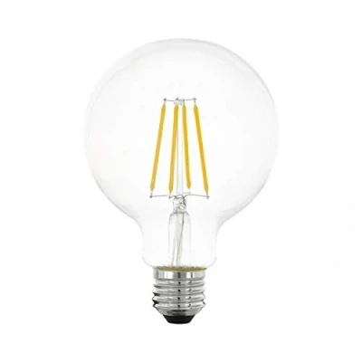 Abbildung von EGLO E27 LED Lampe dimmbar in Stufen, Retro Glühbirne zum Dimmen mit Lichtschalter, 7 Watt (entspricht 60 Watt), 806 Lumen, Vintage Leuchtmittel Globe warmweiß, 2700 K, Edison Glühlampe Ø 9,5 cm