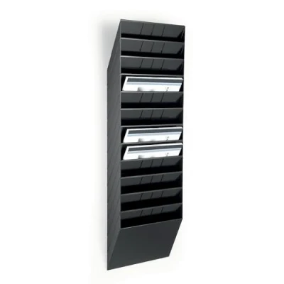 Abbildung von Durable Flexiboxx Prospektspenderset (12 A4 Querformat) schwarz, 1709781060