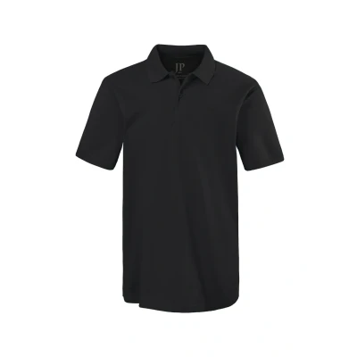 Abbildung von JP 1880 Herren Poloshirt, Piqué Hemd Schwarz 5XL