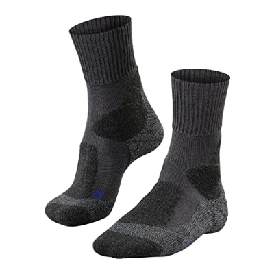 Abbildung von FALKE Herren Wandersocken TK1 Adventure Cool M SO Funktionsgarn antiblasen dick 1 Paar, Grau (Asphalt Melange 3180), 42 43