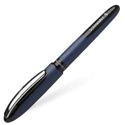 Abbildung von Schneider 78301 One Business Tintenroller (Dokumentenecht mit 0,6 mm Strichstärke und Ultra Smooth Spitze,,Made in Germany) 1er Blisterkarte, schwarz