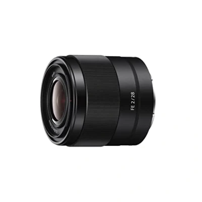 Abbildung von Sony SEL 28F20 wide angle lens (fixed focal length, 28mm, F2, full frame, for A7, A6000, A5100, A5000 and Nex Series, E Mount) black