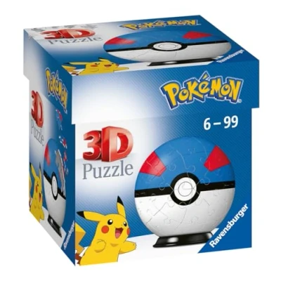 Abbildung von Ravensburger 3D Puzzle 11265 Ball Pokémon Pokéballs Superball [EN] Great 54 Teile für Fans ab 6 Jahren