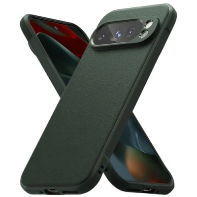 Abbildung von Ringke Onyx Case Kompatibel mit Google Pixel 9 Pro XL Hülle, Fester Griff rutschfeste Schlanke Anti Fingerabdruck Robuste TPU Stoßfeste Kratzfeste Handyhülle Dark Green