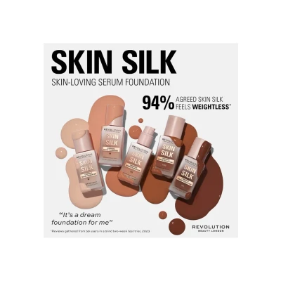 Abbildung von Makeup Revolution SKIN SILK Serum Foundation Foundation, Größe: 23 ml, F12