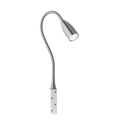 Abbildung von Fischer &amp; Honsel Bettleuchte Flex, Sten mit Gestensteuerung dimmbar 1x LED 5 Watt, 3000 Kelvin, 420 Lumen EEK: G 30702, Silber