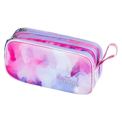 Abbildung von Baagl Federmäppchen für Mädchen Schule Mäppchen, Federmappe mit 3 Fächer, Federtasche Teenager, Kinder Etui (Painting)