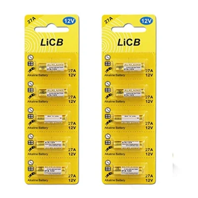 Abbildung von LiCB 10 Stück 27A 12V Alkaline Batterie, V27A LR27A MN27 L828 A27 Batterie 3 Jahre Lagerfähigkeit 100% Voll Garantie